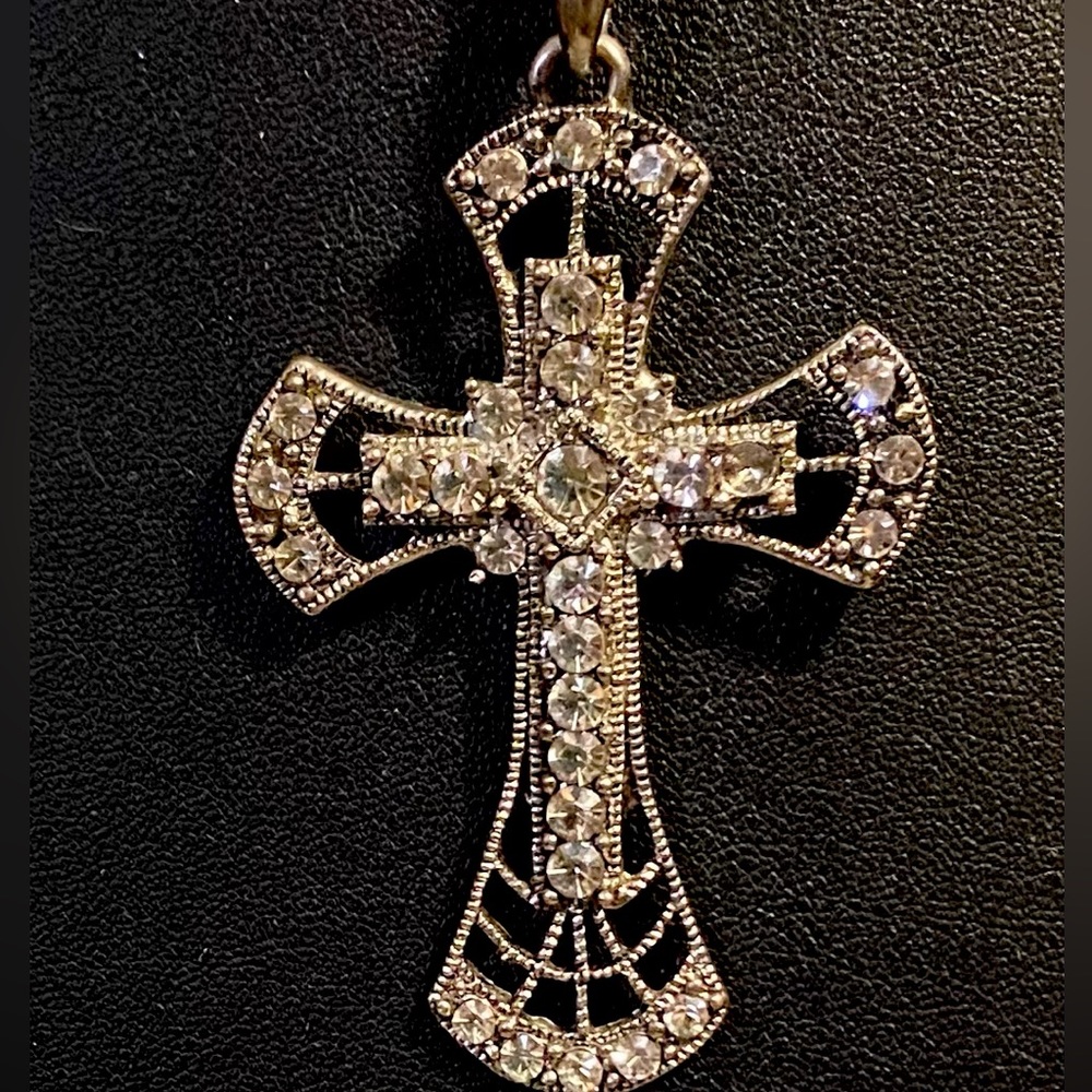 Beautiful filigree, double cross, pendant